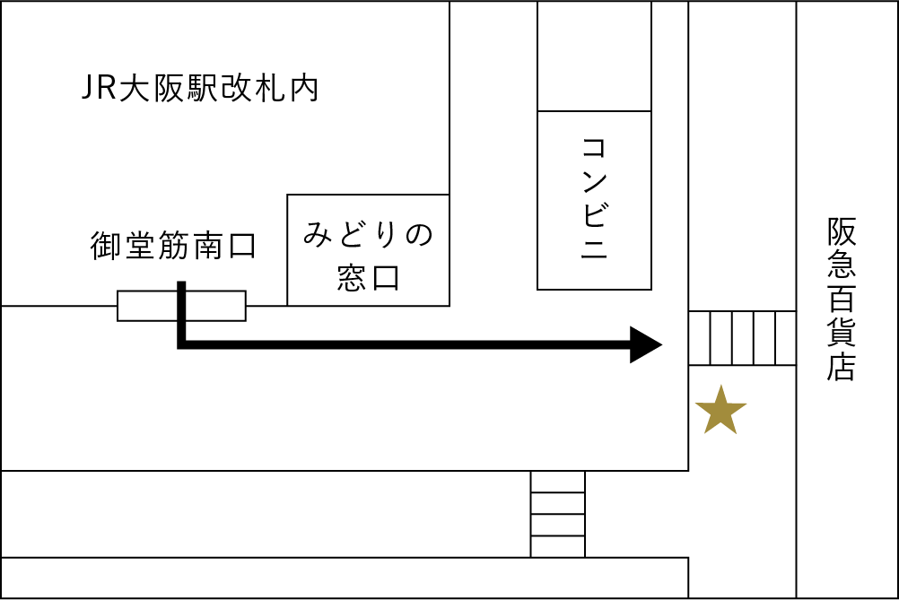 地図 アクセス ザ ガーデンオリエンタル 大阪